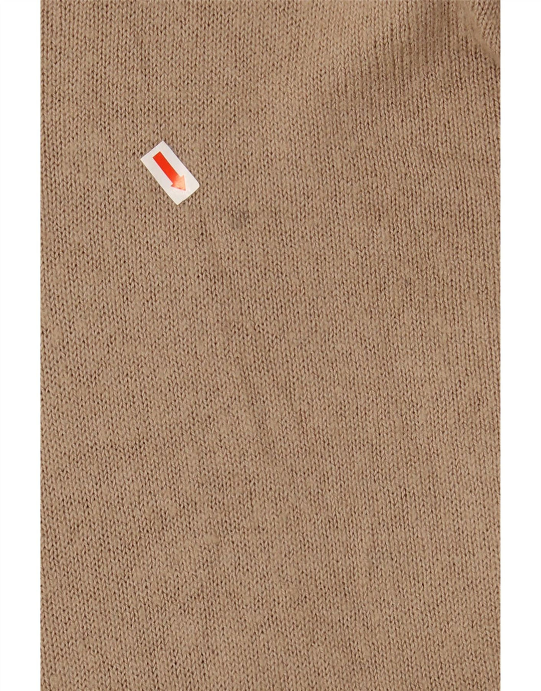 ZARA Womens Oversized Boat Neck Jumper Sweater UK 14 Medium Beige Cotton
