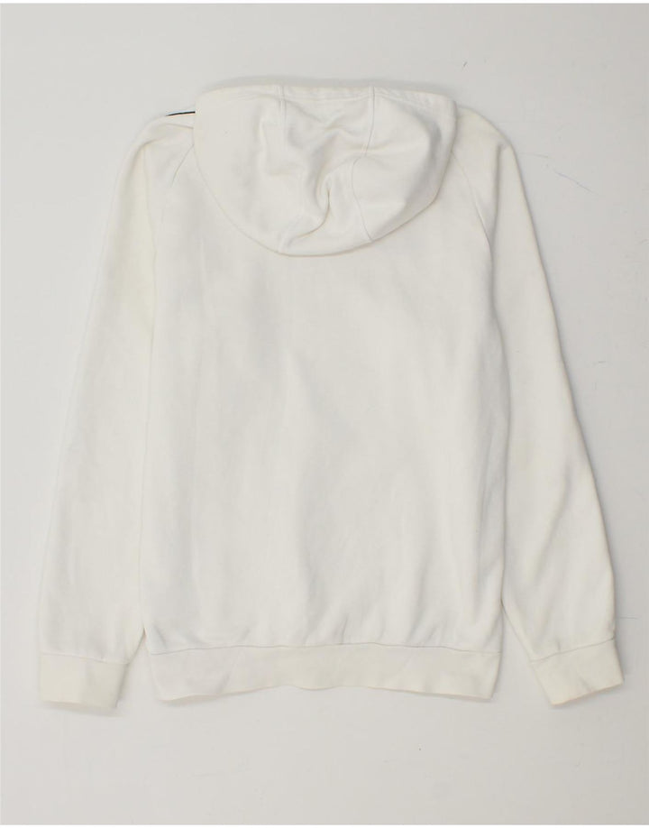 Maglione con cappuccio da uomo ADIDAS piccolo in cotone bianco