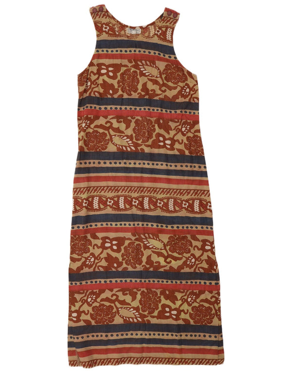 Prendisole senza maniche da donna Il Marchese Coccapani UK 10 Small Brown Floral