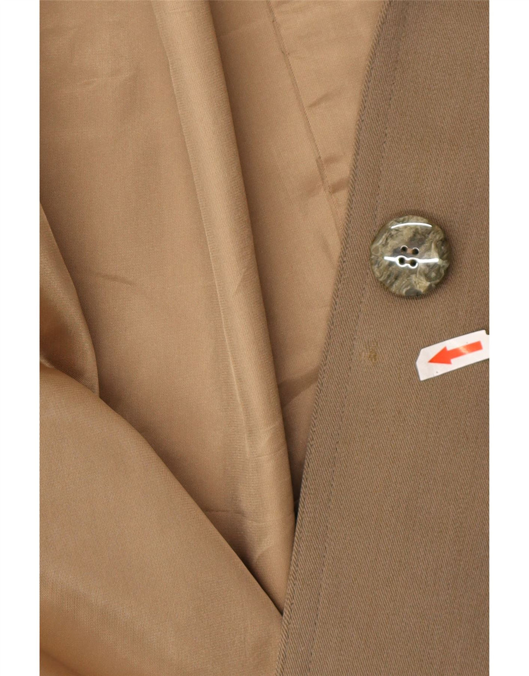 Soprabito oversize da donna vintage UK 18 XL Marrone