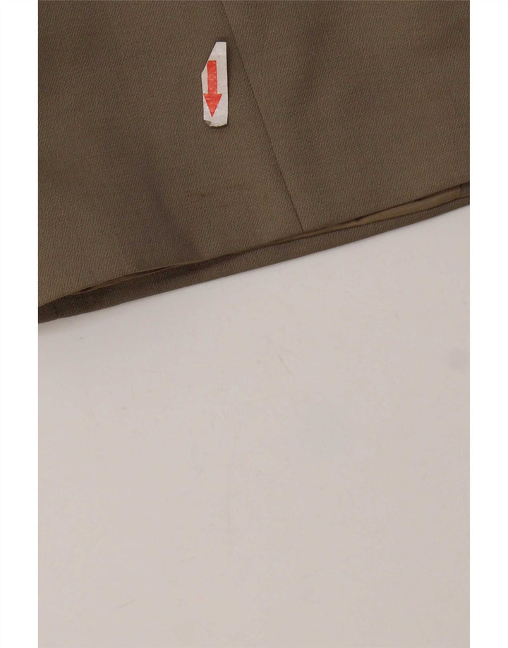 Giacca blazer a 3 bottoni da donna Pierre Cardin UK 40 Large Beige New Wool
