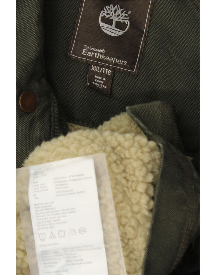 Timberland Giacca da uomo Earthkeepers Utility UK 44 2XL Verde Colourblock