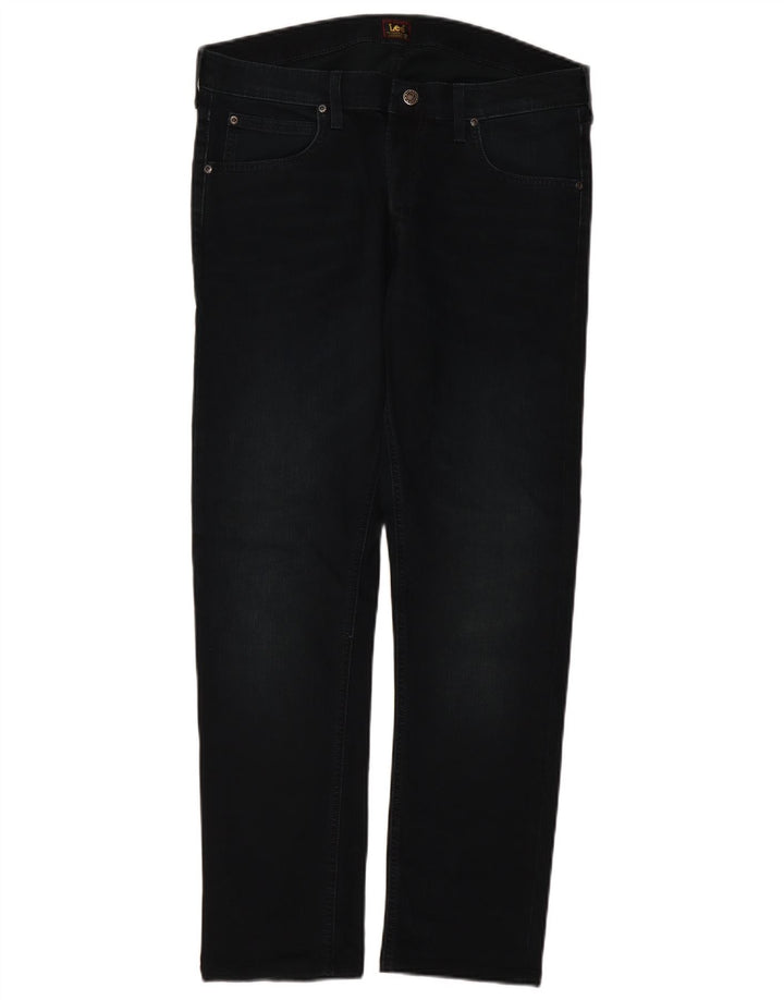 Jeans dritti da donna Lee W36 L29 Blu navy