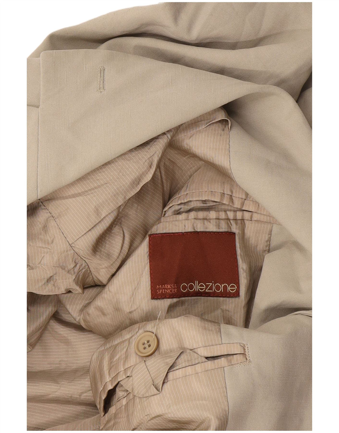 Giacca blazer a 3 bottoni da uomo Marks & Spencer UK 38 Beige medio