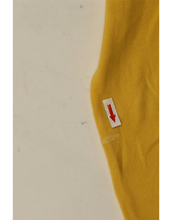 Maglione corto con scollo a V da donna Zara UK 12 Giallo medio