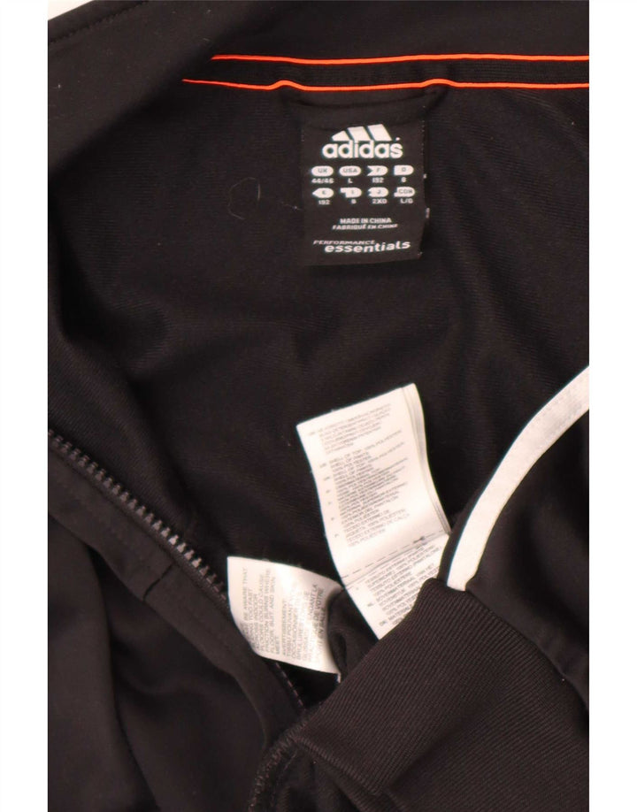 Giacca da tuta da uomo Adidas Climalite UK 44/46 grande poliestere nero