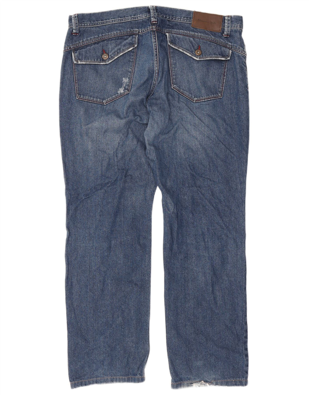 Jeans dritti da uomo Massimo Dutti EU 48 XL W38 L29 Cotone blu