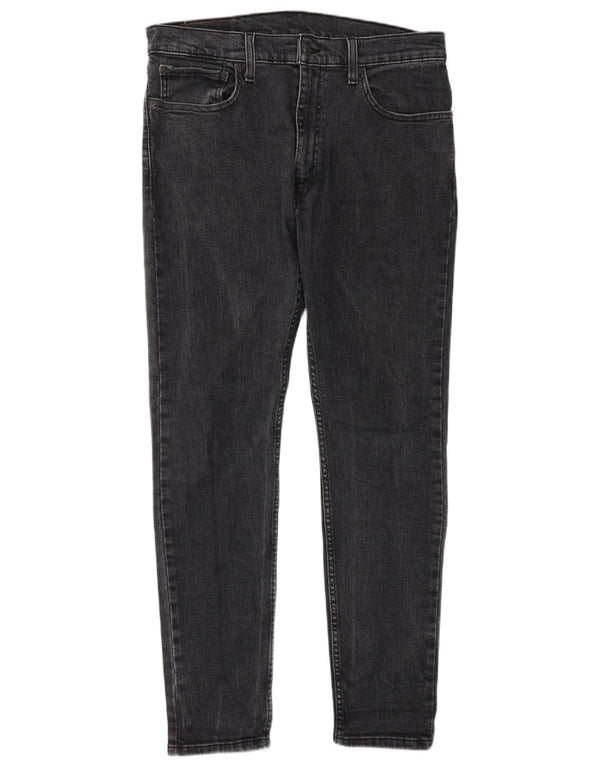 Levi's Uomo 519 Hi-Ball Slim Jeans W34 L30 Cotone Grigio