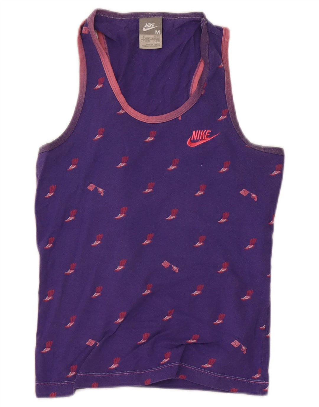 Canotta grafica Nike da donna UK 10/12 viola medio