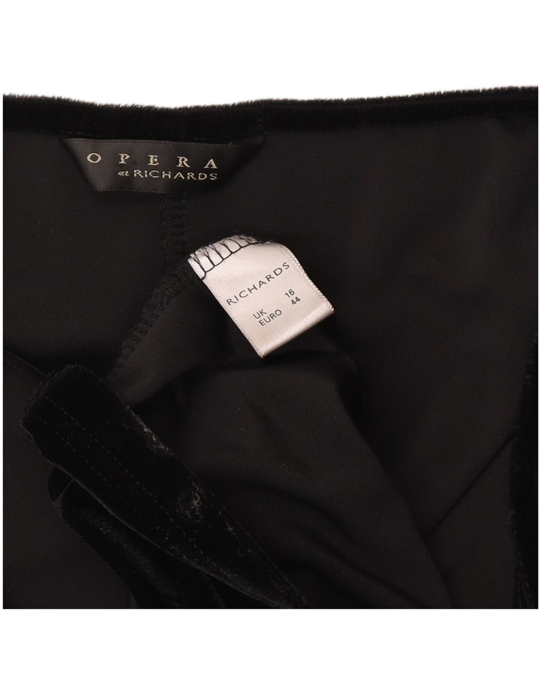 Opera By Richards Abito lungo senza maniche da donna UK 16 Grande poliestere nero