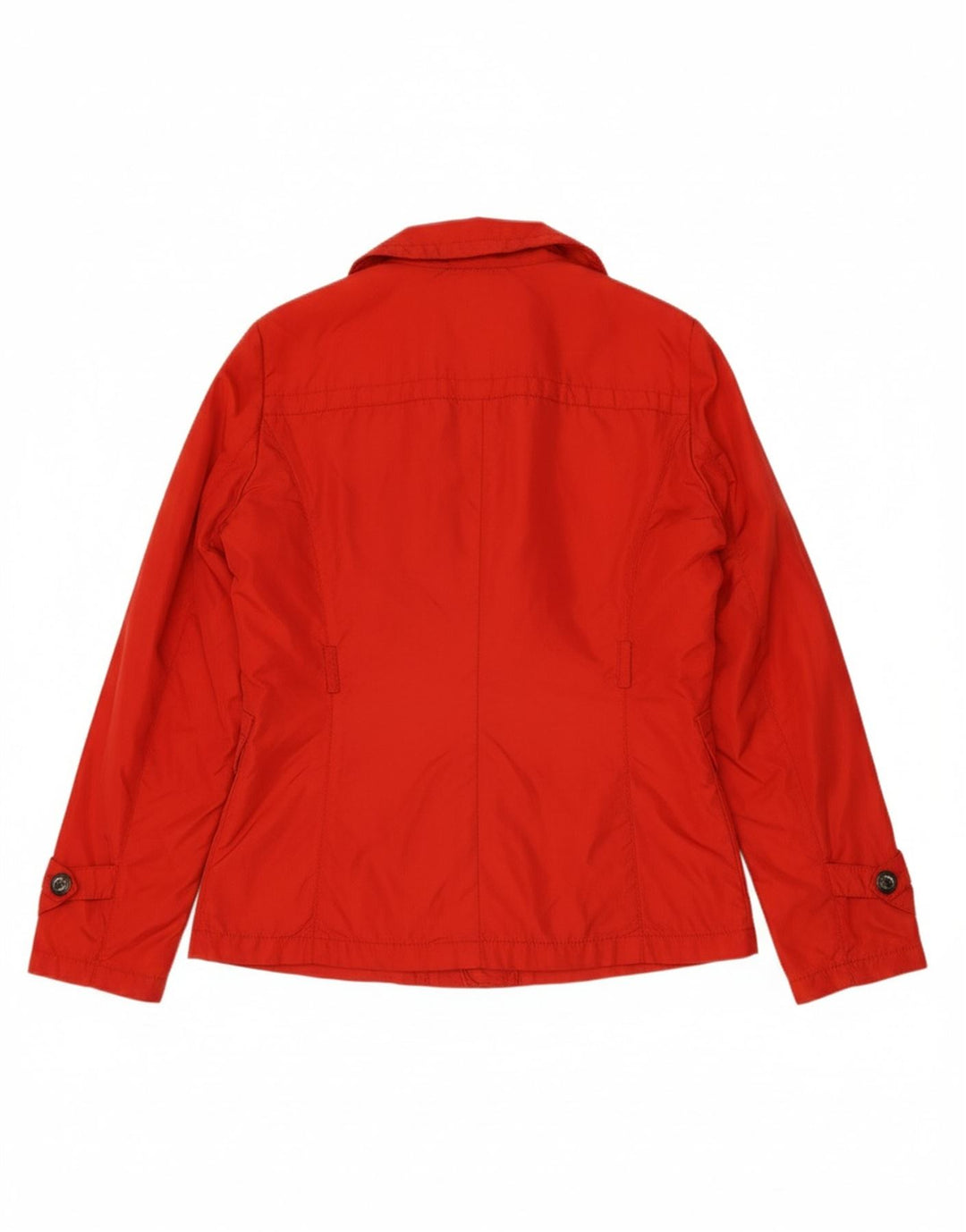 I BLUES Womens Pea Coat UK 12 Medium  Red Polyamide