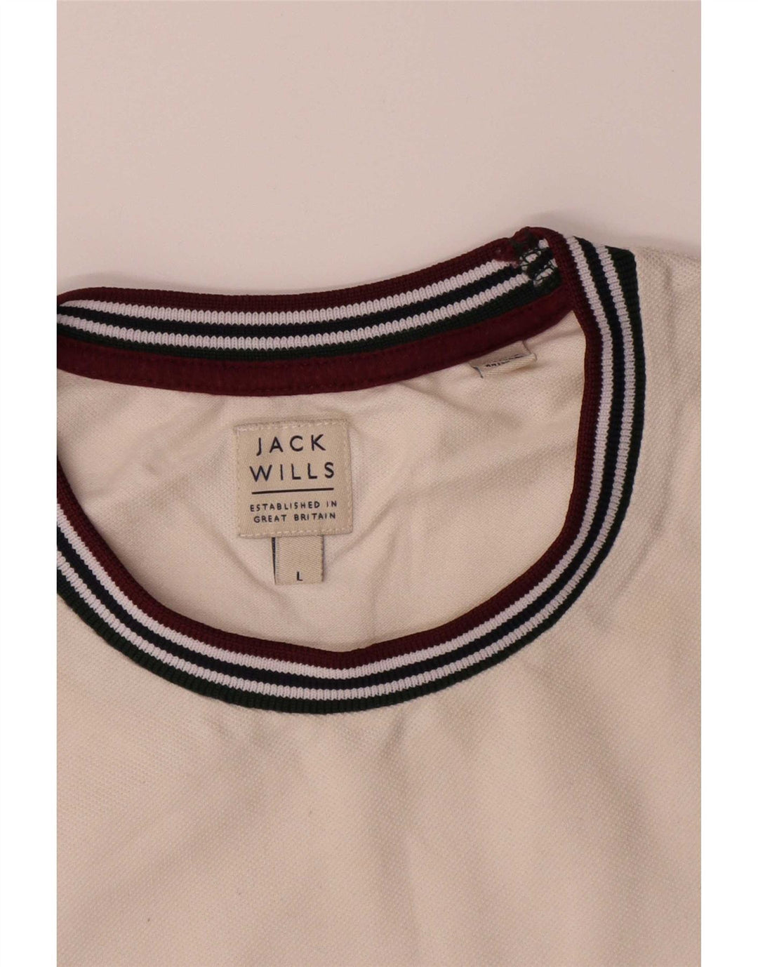 T-shirt da uomo Jack Wills Top grande in cotone bianco