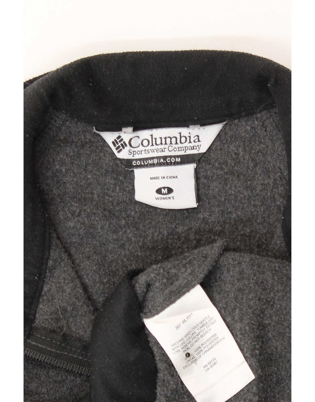 Gilet in pile da donna Columbia UK 14 Poliestere grigio medio