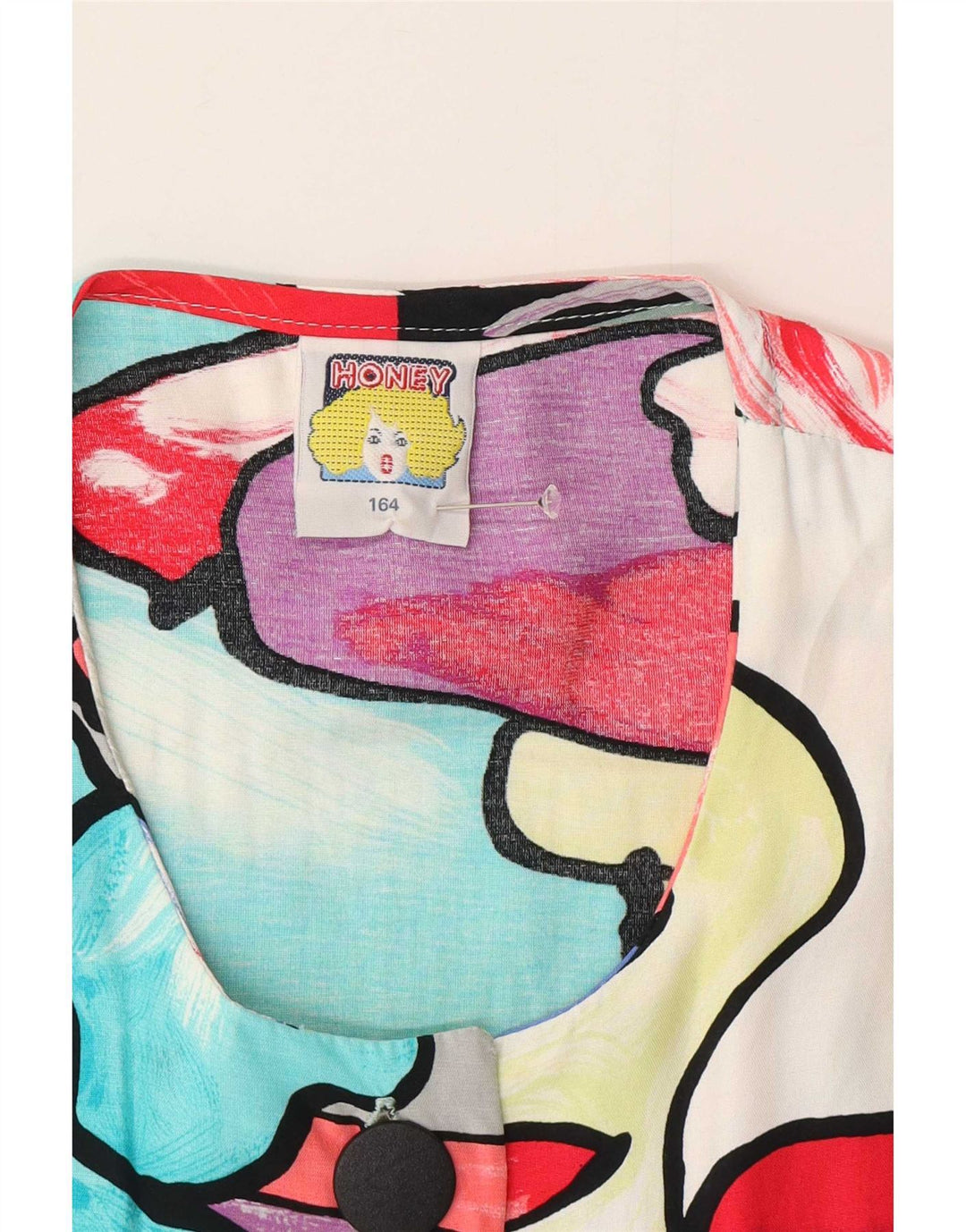 Camicetta da donna con motivo astratto C&A UK 16 grande multicolore