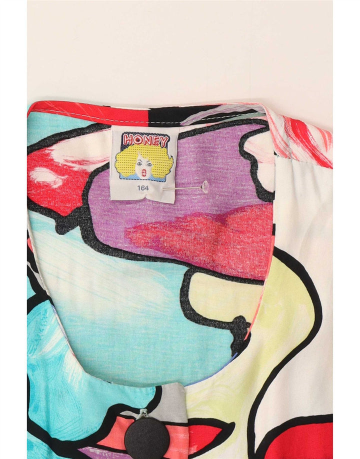 Camicetta da donna con motivo astratto C&A UK 16 grande multicolore