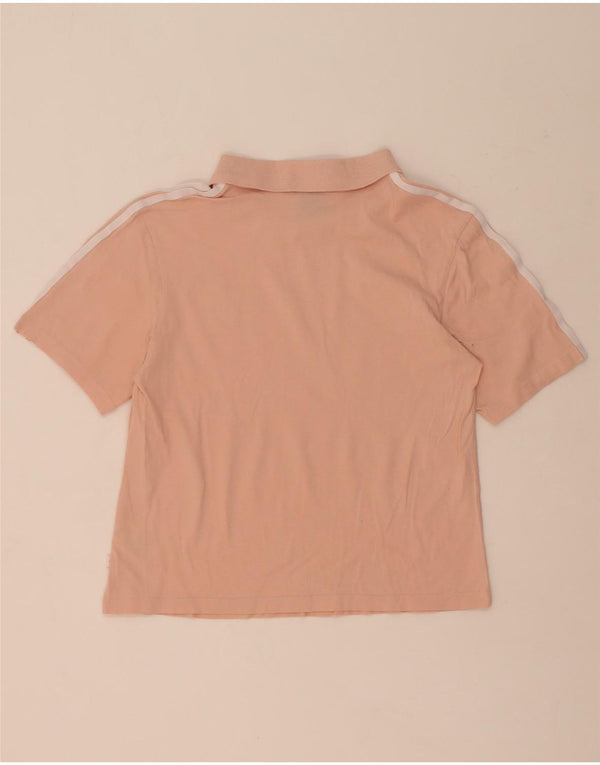 Polo Adidas da donna UK 12 cotone rosa medio
