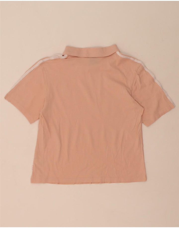Polo Adidas da donna UK 12 cotone rosa medio