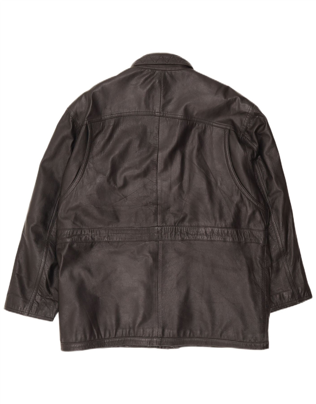 Giacca in pelle da uomo Pointers UK 40 grande in pelle nera