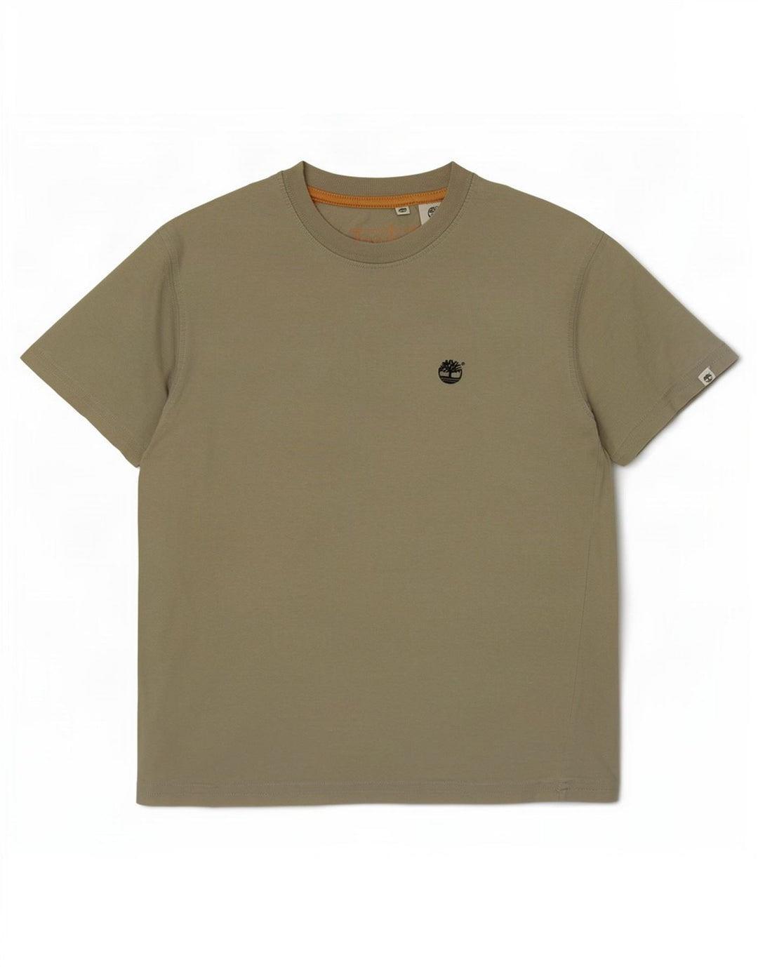 T-shirt grafica da uomo Timberland Top piccola in cotone kaki