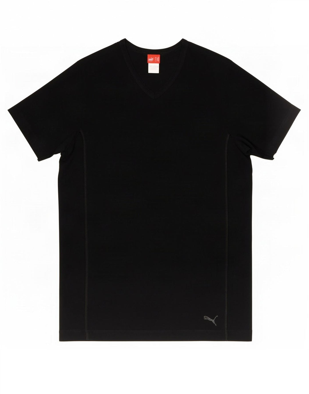 T-shirt da uomo Puma Top in cotone nero medio