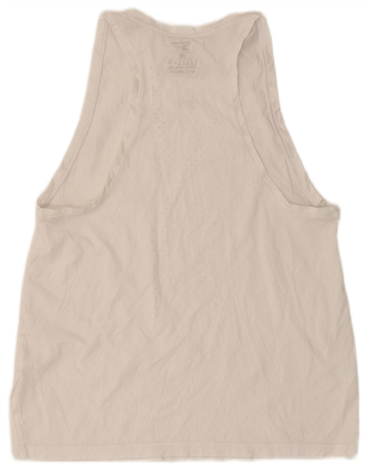 Canotta Reebok Donna UK 12/14 Medio Bianco