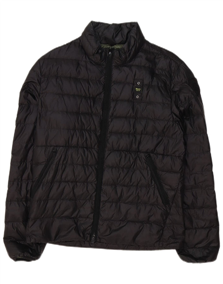 Giacca imbottita da uomo Blauer UK 38 poliestere nero medio