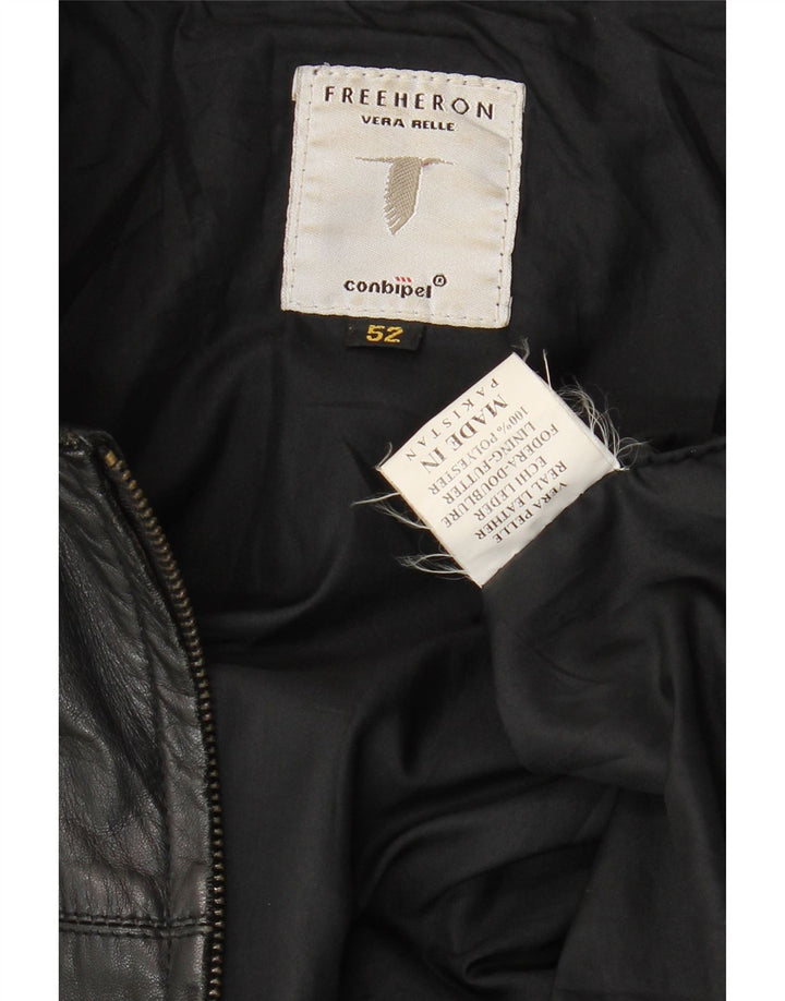 Giacca Pelle Uomo Conbipel IT 52 Large Pelle Nera