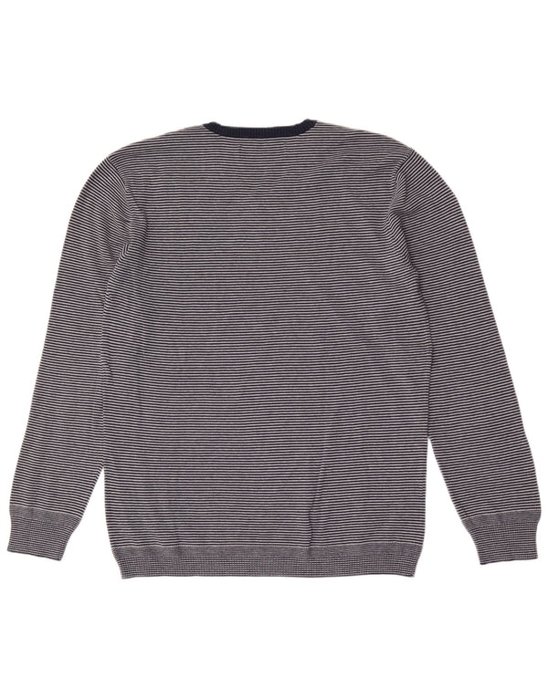 Maglione Levi's da uomo slim fit con scollo a V XL a righe blu navy