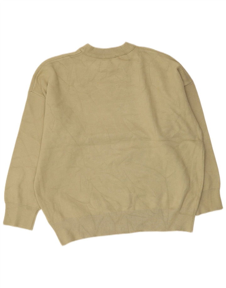 Felpa Zara da donna maglione UK 18 XL verde viscosa