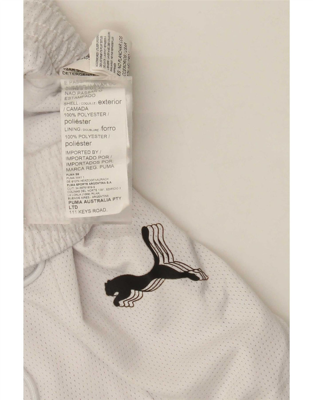 Pantaloncini sportivi da donna Puma UK 8 Small Bianco Poliestere