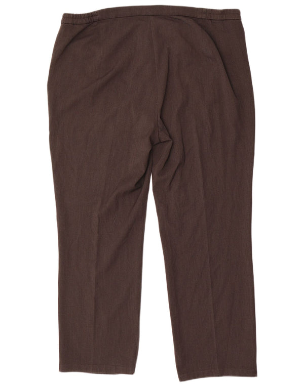 Pantaloni casual slim da donna Marks & Spencer UK 18 XL W38 L29 Poliestere grigio