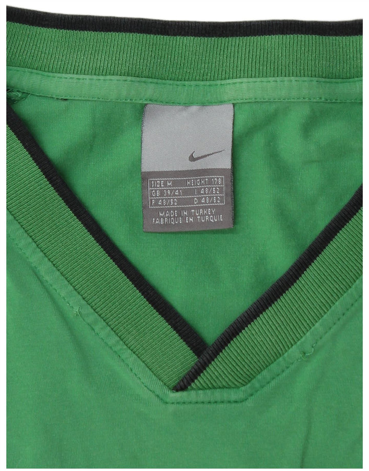 T-shirt grafica da uomo NIKE Top UK 39/41 Colorblock verde medio