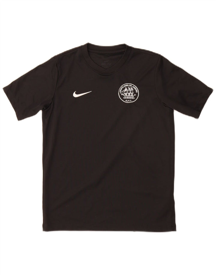 T-shirt grafica Nike da ragazzo Dri Fit Top 12-13 anni Large nera in poliestere