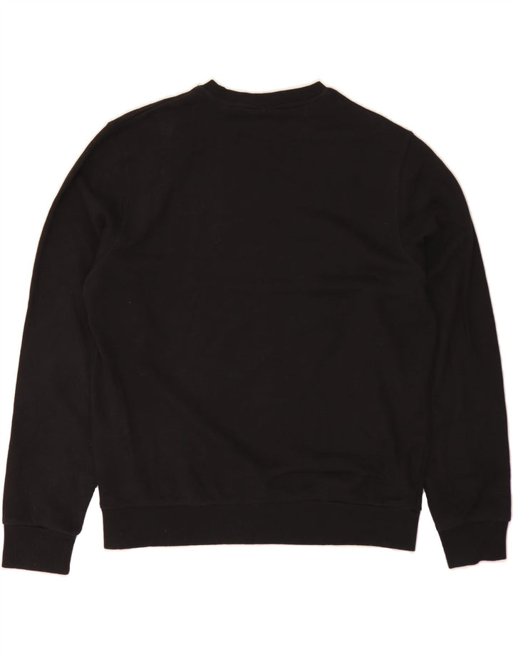 ELLESSE Womens Graphic Oversized Sweatshirt Jumper UK 16 Large Black Vintage Ellesse and Second-Hand Ellesse from Messina Hembry 