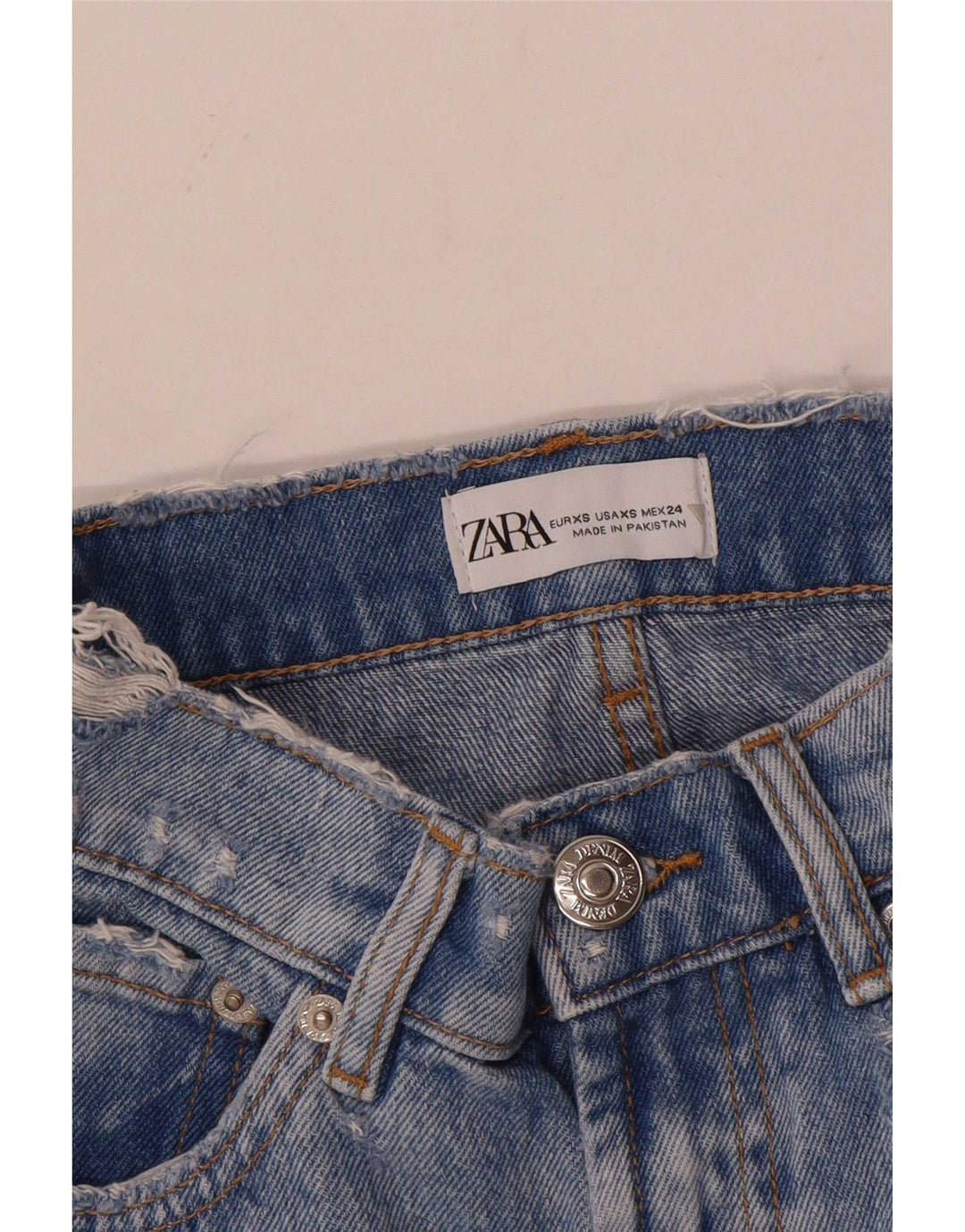 Mini gonna di jeans Zara da donna XS W24 Blu