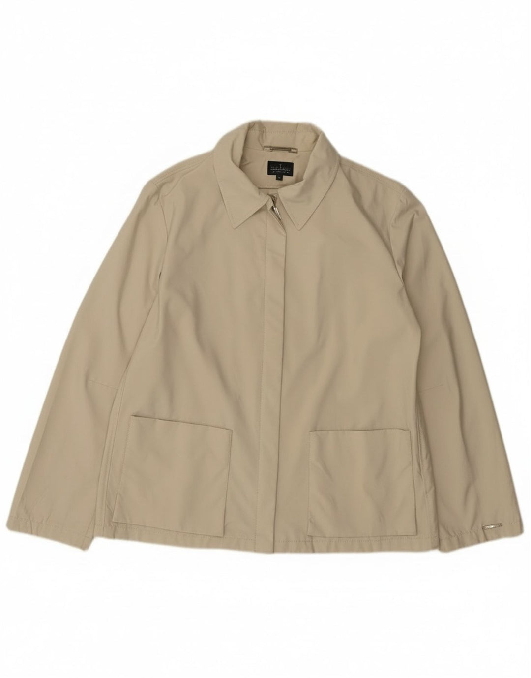 Giubbotto Bomber Donna Trussardi Jeans IT 46 Large Cotone Beige