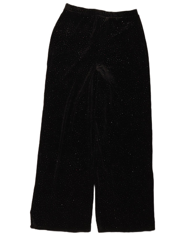 Pantaloni in velluto a coste a gamba larga da donna Phase Eight UK 12 Medium W30 L31 Nero