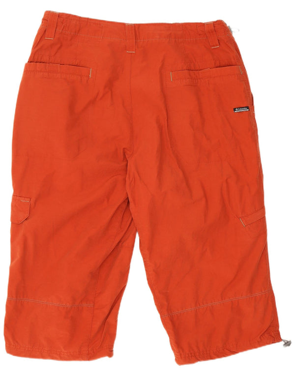 Pantaloncini cargo da uomo Columbia W34 Large in cotone arancione
