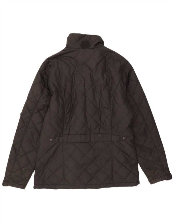 Giacca trapuntata oversize da donna Schoffel UK 10 piccola in poliestere nero
