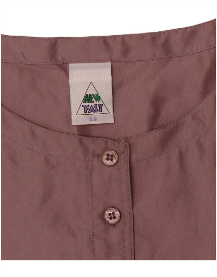 Top camicetta senza maniche da donna New Fast IT 48 XL Borgogna Seta