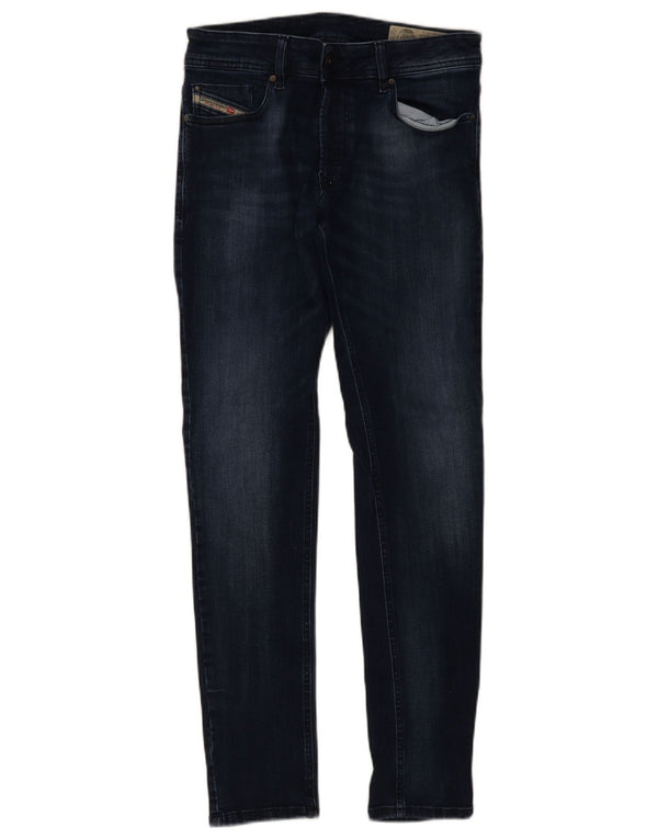 Jeans skinny da uomo Diesel W32 L32 in cotone blu navy