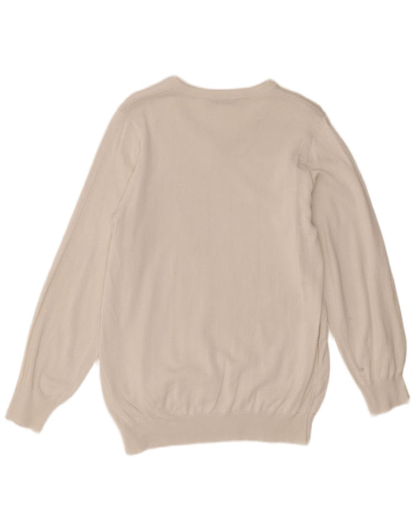 Maglione Trussardi Uomo Scollo a V XS Bianco