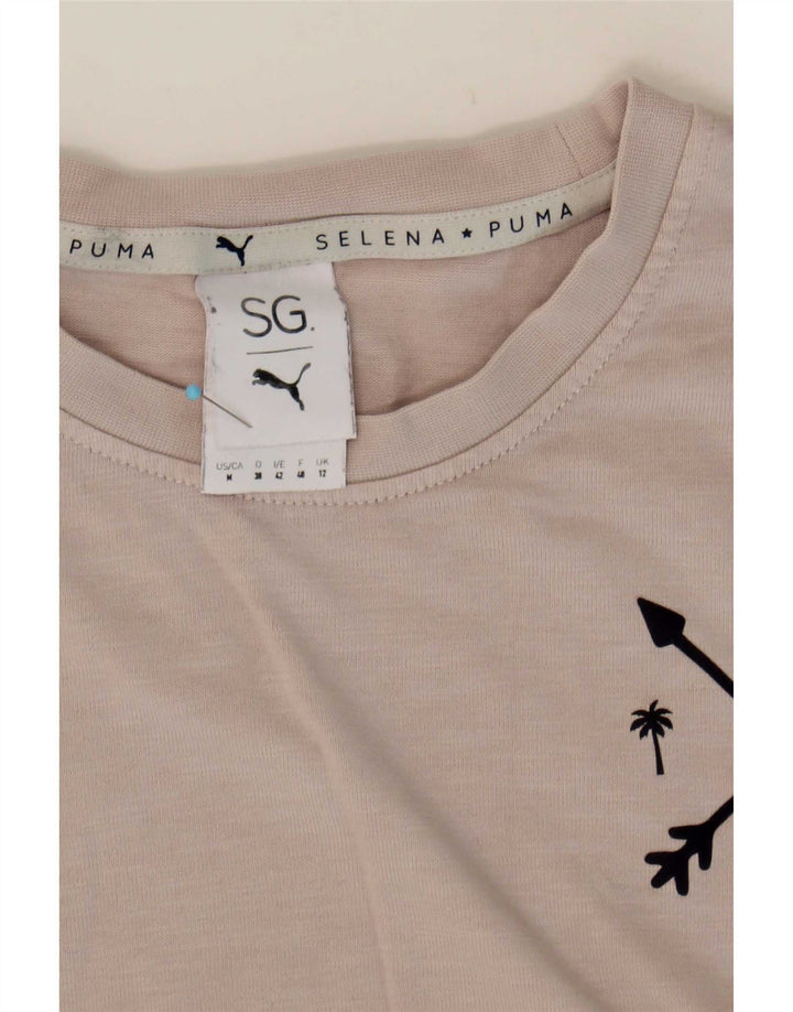 T-shirt grafica oversize Puma Selena da donna UK 12 Grigio medio