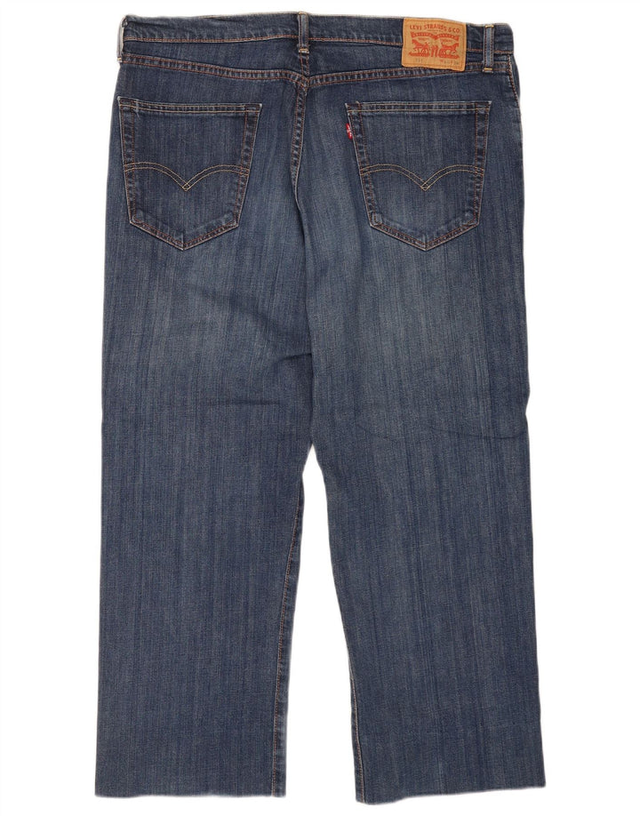 Levi's Uomo 751 Jeans dritti tagliati W40 L25 Blu