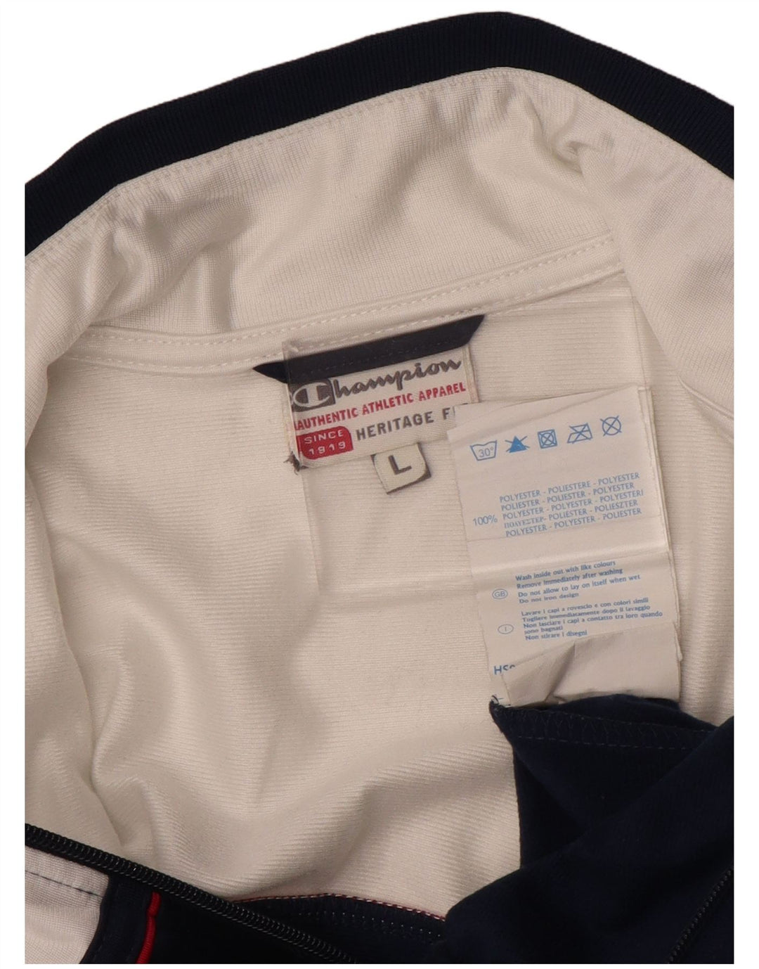 CHAMPION Giacca da tuta da donna Heritage Fit UK 14 Large Blu Navy