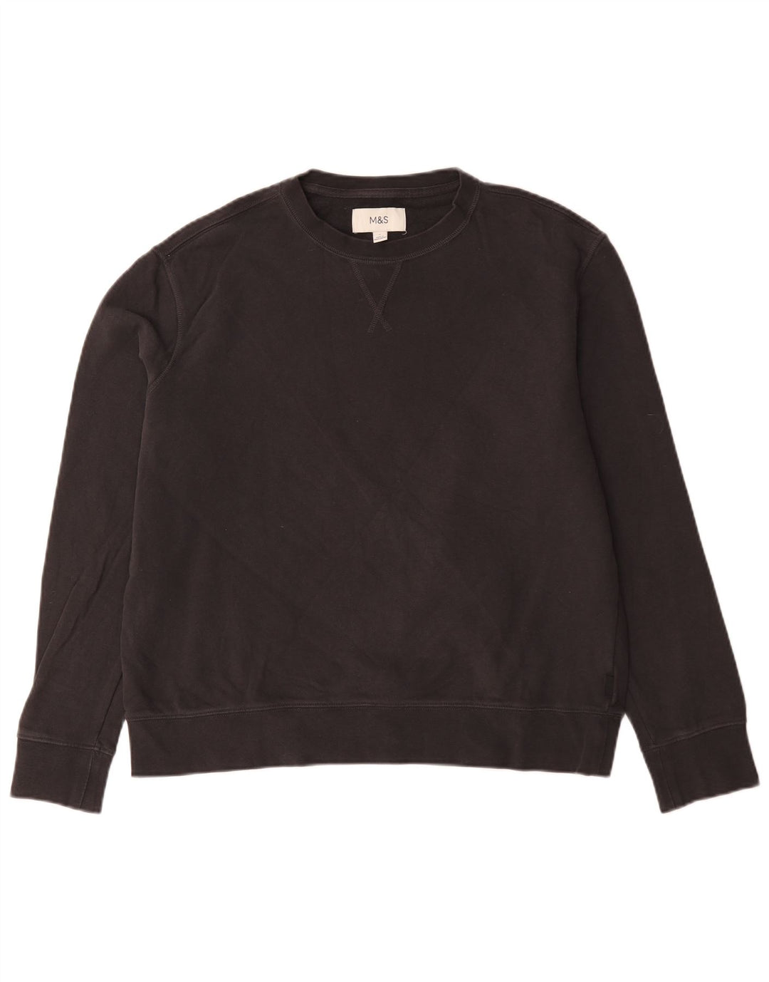 Marks & Spencer Felpa da uomo Maglione grande in cotone nero