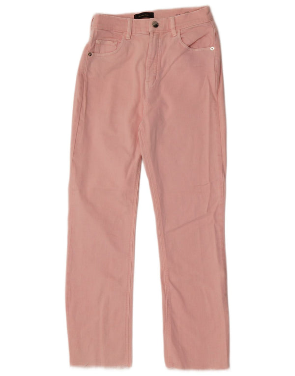 Jeans svasati corti da donna a vita media Massimo Dutti EU 34 2XS W24 L26 Rosa