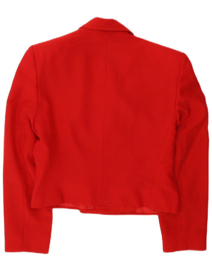 Giacca blazer doppiopetto corta da donna Ferre UK 14 rossa media