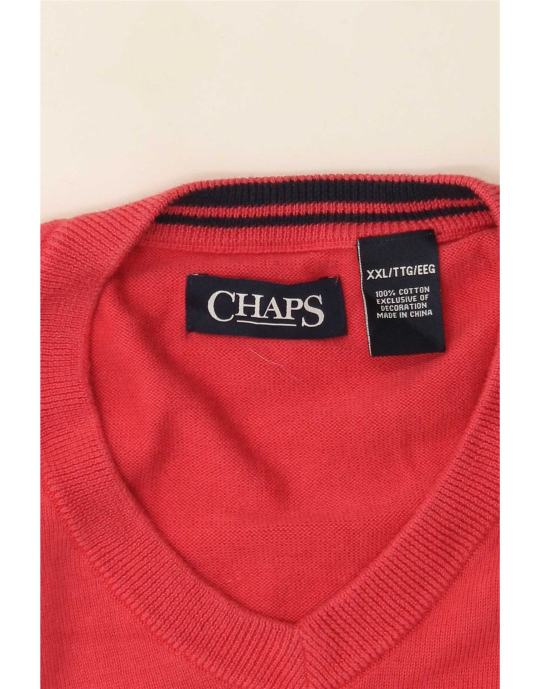 Canottiera da uomo Chaps 2XL in cotone rosa