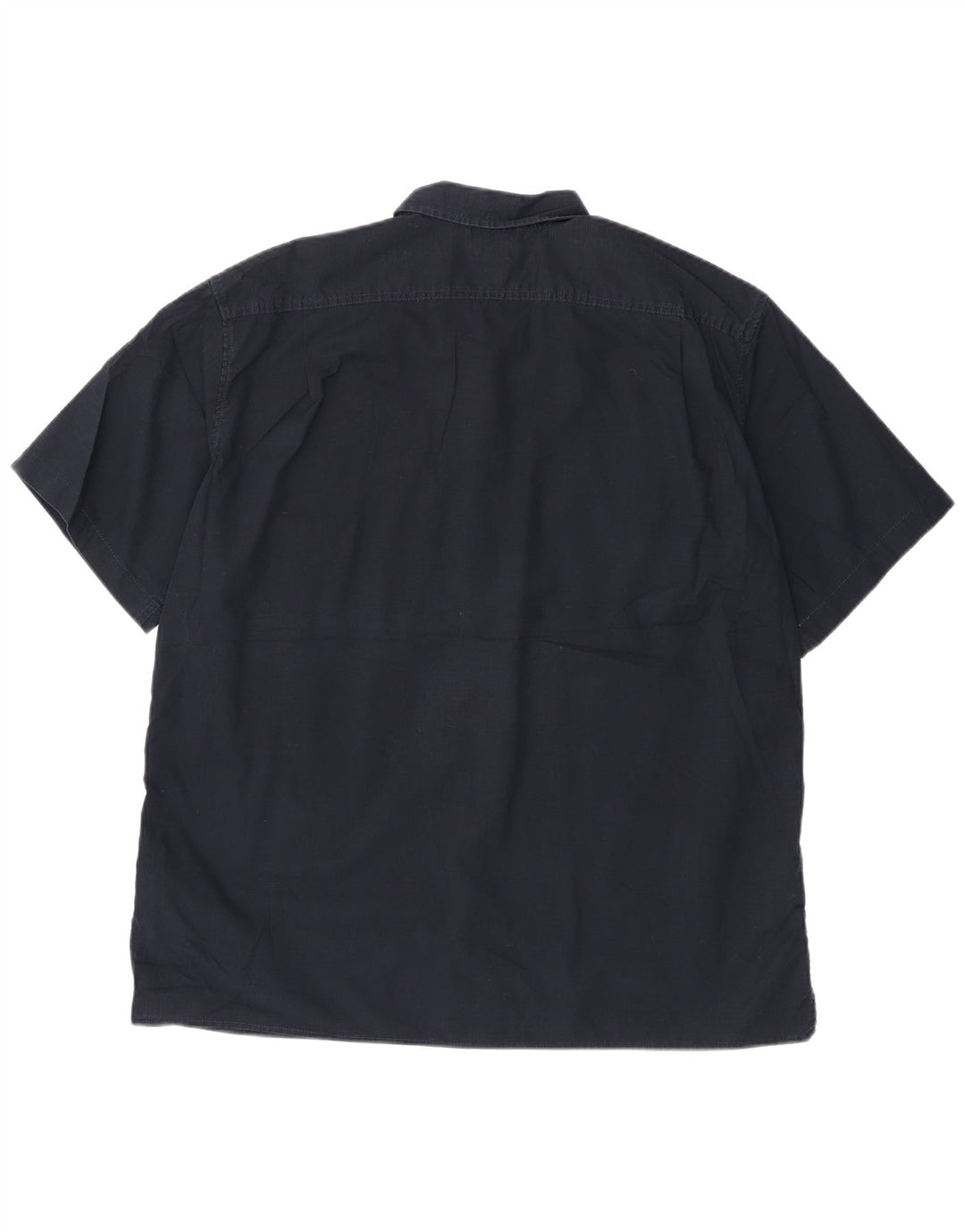 EDDIE BAUER Camicia da uomo a maniche corte vestibilità classica XL in cotone blu navy